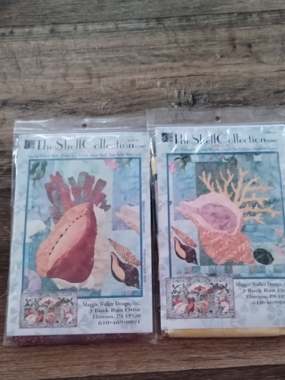 2007 The Shell Collection Quilt Pattern Block of The Month Blocks #2 and #3